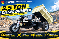 Mini-dumper diesel 2,5T avec moteur Changchai 24HP, Henan Machinery, pour le transport lourd dans les zones minières de Colombie