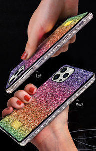 TPU morbido diamante Glitter <span class=keywords><strong>arcobaleno</strong></span> gradiente <span class=keywords><strong>Cover</strong></span> posteriore accessori di lusso Bling Bling custodia per telefono per <span class=keywords><strong>iPhone</strong></span> X 11 12 13 14 15 Pro - Product Image 5