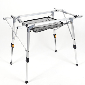 <span class=keywords><strong>Mesa</strong></span> de Camping Plegable Ligera de Aluminio con Patas Ajustables, <span class=keywords><strong>Mesa</strong></span> de Picnic Portátil para Exteriores, Playa, Barbacoa, Jardín, Senderismo - Product Image 5
