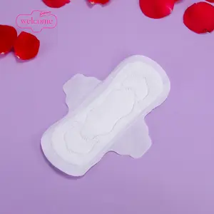 Sanitary Napkins Manufacture Price Custom Logo Premium Organic Cotton Unbleached Menstrual Lady Sanitary Pad Hot Melt Adhesive