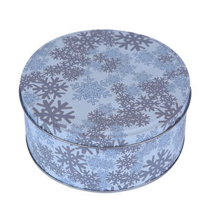 热销马口铁圆形金属饼干罐蛋糕铁盒婚礼糖果包装铁罐漆面华鹏牌胶印 - Product Image 2