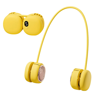 Ventilateur de cou portable sans pales, rechargeable par USB, silencieux, mains libres, pour le sport et l'extérieur en été - Product Image 1