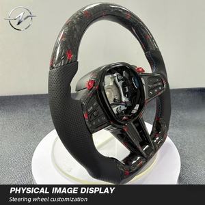 Volante Deportivo Personalizado de Fibra de Carbono y Cuero con LED, Ajuste Perfecto para <span class=keywords><strong>BMW</strong></span> F30 F32 F10 F20 F15 F01 E90 M3 M4 M5 <span class=keywords><strong>M7</strong></span> - Product Image 3