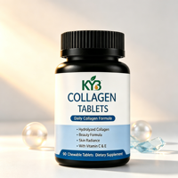 Collagène marin 1000 mg, 90 comprimés, quantité pour 1 mois, complément alimentaire beauté, comprimés de collagène