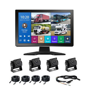 10.1 pollici 4 canali IPS Touch Modulare <span class=keywords><strong>Monitor</strong></span> 720P 1080P <span class=keywords><strong>telecamera</strong></span> di Backup di registrazione sistema DVR <span class=keywords><strong>per</strong></span> camion AHDSensor - Product Image 1