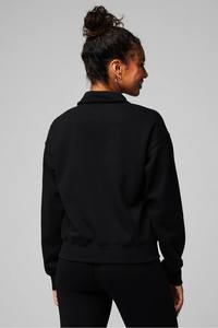 Oem Custom Embroidered Logo Personalized <strong>Women's</strong> 1/4 <strong>Zip</strong> Sweatshirt for <strong>Women</strong> Cotton Pullover Hoodie Quarter <strong>Half</strong> <strong>Zip</strong> Sweatshirt - Product Image 3