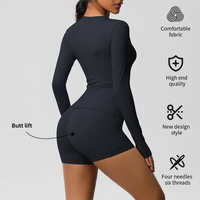 OEM Nylon Gym Fitness Set One Piece Yoga Wear Sportswear One Piece Bodys Femmes Dos Nu Barboteuses Combinaisons