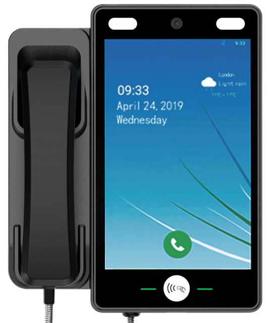 Public School GSM SIM Card Compatible 3G/2G Networks RFID Card Swipe/Insert Payphone for 4G/WiFi Waterproof Student Emergency