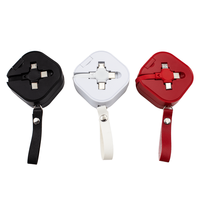 Nouveau produit Câble 3 en 1 Type C USB extensible à charge rapide et transfert de données pour téléphone portable