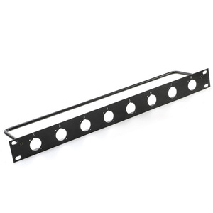 Panel de Conexiones 1U de 8 Puertos, Conector Coaxial de Audio y Video XLR de Aluminio, Montaje en Rack - Product Image 2