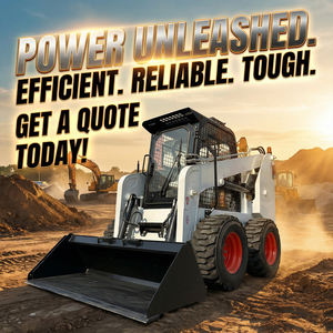 شحن مجاني، آلة تحميل جديدة، لودر انزلاقي التوجيه للاستخدام الزراعي للبيع - Product Image 6