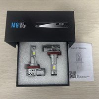 Ampoules LED FSYLX M9 24V 12V H7 pour phares de camion, H1 H3 H7 H11 9005 9006 9012 H4 H13 9004 9007, Lampes Canbus pour voiture