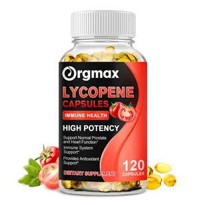 Oem חתיכות 120 lycopene softgel כמוסות אבקת ליקופן לחלץ אורגני תמצית עגבניות לגבר