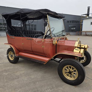 Vente d'usine populaire : Voiture électrique chinoise classique vintage 5 places, deux rangées, orange, pour le tourisme, à vendre - Product Image 6