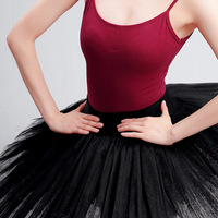 Jupe tutu de ballet rigide à 7 couches en tulle, costume de spectacle Lago des cygnes, jupe bouffante de ballerine pour filles et femmes