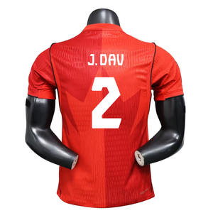 カナダ代表サッカー選手バージョン2627 大人用メッシュ通気性サッカー練習選手用ジャージ20 # - Product Image 3