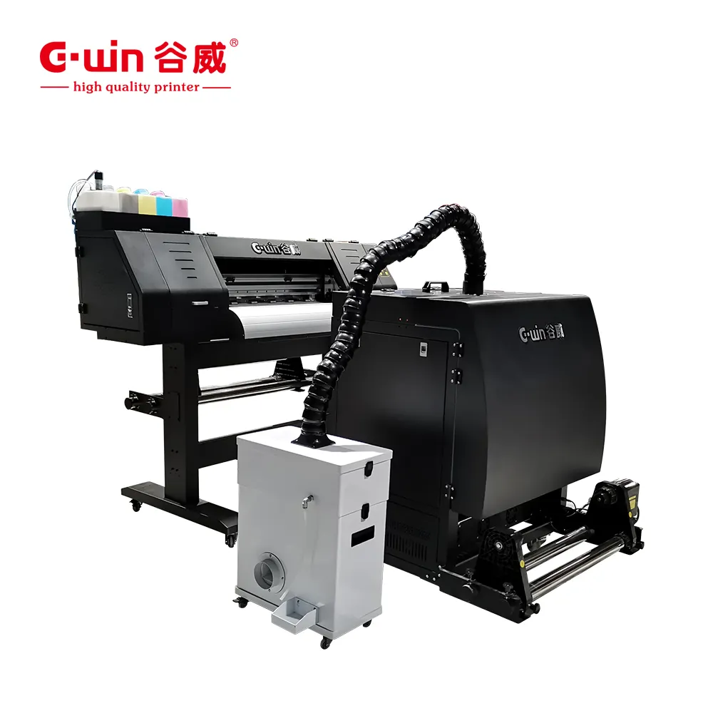 Impressora digital automática de alta qualidade tamanho A2 H600 máquina de agitação em pó sistema de impressora dtf