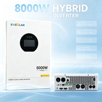 Onduleur Solaire Hybride à Phase Divisée 12000W 8000W 8000KVA, Stock US, 48V DC vers AC 110V/120V/220V/240V, Double MPPT 12KW 8KW