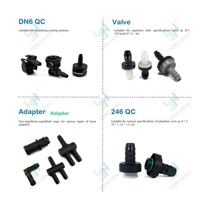 ข้อต่อแบบเร็ว SAE 15.82 QC แบบสองปุ่ม ขนาด 3/8 นิ้ว สำหรับสายขนาด <span class=keywords><strong>ID14</strong></span> 180 องศา - Product Image 5