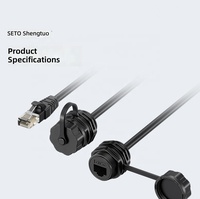 Câble adaptateur RJ45 femelle à bornier à vis 8 broches AV sans soudure, 12V Cuivre 1A