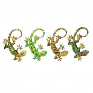 Decoración de Pared de Resina Creativa Moderna Hecha a Mano por Gecko Craft, Figuras de Animales Personalizadas, Adorno de Pared de Lagarto de Moda para el Hogar - Product Image 2