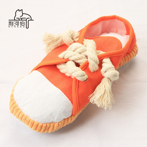 Bestseller Umwelt freundliche Hunde zähne Reinigung Spielzeug Leinwand Schuhe Simulationen für Langeweile Relief Stoff Material Großhandel Lieferungen - Product Image 3