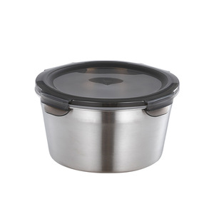 Contenedor Redondo de Acero Inoxidable 304 para Almacenamiento de Alimentos <span class=keywords><strong>con</strong></span> Tapa, 400 3500ml, Apto para <span class=keywords><strong>Horno</strong></span> de Microondas, para Cocina, Hogar, Restaurante, Venta al <span class=keywords><strong>por</strong></span> Mayor - Product Image 3