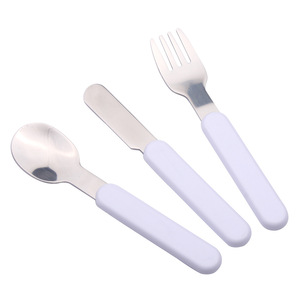 Ensemble de <span class=keywords><strong>couverts</strong></span> en acier inoxydable <span class=keywords><strong>personnalisés</strong></span> pour <span class=keywords><strong>adultes</strong></span> et tout-petits cadeau de <span class=keywords><strong>couverts</strong></span> blancs par sublimation pour la rentrée des classes - Product Image 2