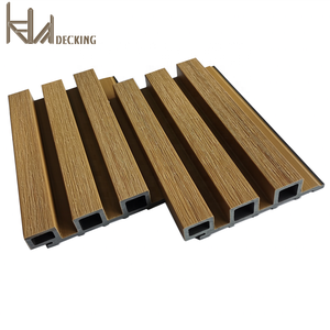 Không thấm nước rãnh Đồng ép đùn WPC tường ốp Panel cho mặt tiền xây dựng ngoài trời cho khách sạn và căn hộ thiết kế bên ngoài - Product Image 4