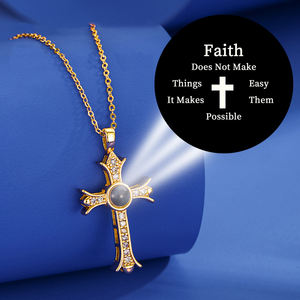 GIVELUCK gioielli religiosi per bambini all'ingrosso materiale metallico di proiezione ciondolo croce di Zirconia di ispirazione cattolica - Product Image 3