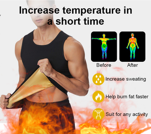 Plus Size <strong>Men</strong> <strong>Thermal</strong> Body Shaper Tummy Control Slimming <strong>Tops</strong> Sweat Sauna Waist Trainer Corset - Product Image 4