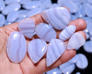 Natural <b>Rainbow</b> Lace Agate Cabochon Gemstone | <b>Rainbow</b> Banded Loose Stone Jewelry Making | Wholesale Manufacturer Supplier - Product Image 3