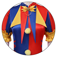 Costume de scène transfrontalier pour cosplay de clown Pomni, inspiré du Cirque Numérique Incroyable, pour Halloween