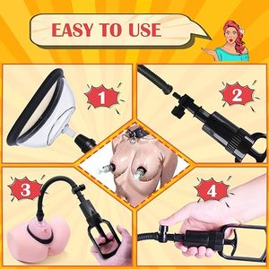 महिला स्तन टेसिंग वैक्यूम नकारात्मक दबाव स्तन पंप निप्पल उत्तेजना चूत मालिश विस्तार प्रशिक्षण कामुक उत्पादों - Product Image 5