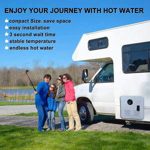 Chauffe-eau instantané sans réservoir pour camping-car, Geyser, 12L, avec télécommande, soupape de réduction de pression intégrée, source d'alimentation au gaz - Product Image 5