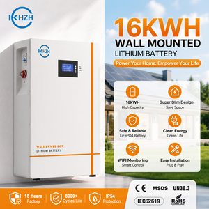 แบตเตอรี่ลิเธียม Lifepo4 51.2V 16kwh สำหรับติดตั้งบนผนัง ยอดขายดีที่สุด ขยายความจุได้ ใช้สำหรับเก็บพลังงานแสงอาทิตย์ภายในบ้าน จัดส่งตรงจากโรงงาน - Product Image 1