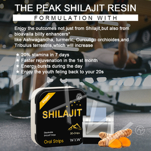 Supplément d'extrait de Shilajit original Supplément de minéraux multiples Acide fulvique Shilajit Bandes orales de Shilajit Himalayen pur pour l'énergie de soutien immunitaire - Product Image 6