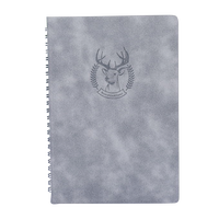 AI-MICH Vente en gros de carnets à spirales A5 avec couverture douce au toucher, journal personnalisé, journal imprimé sur mesure, journal en cuir vintage