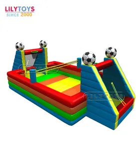 Lilytoys ملعب كرة قدم قابل للنفخ ملعب لكرة القدم الملعب/نفخ المحكمة الساحة للبيع/نفخ المياه الصابون مجال كرة القدم لعبة