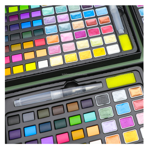 Artecho - Juego de Pinturas de Acuarela Sólidas Ecológicas de 88 Colores, Lavables y Portátiles, para Papel, Lienzo, Vidrio y Bellas Artes - Product Image 4