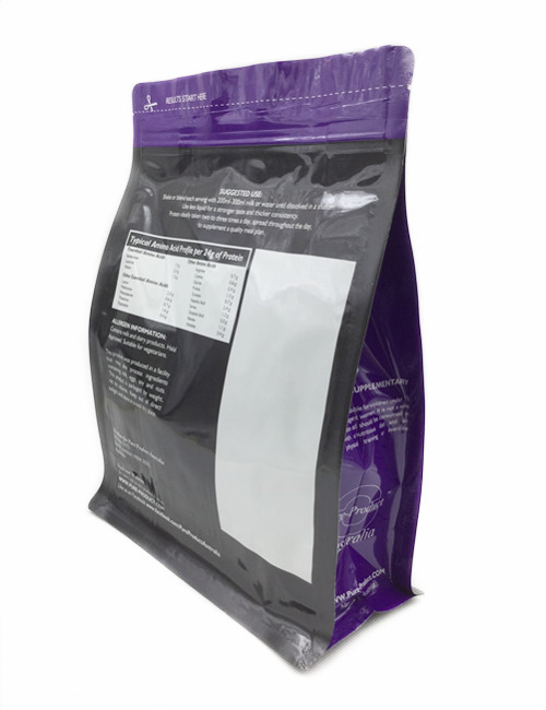 Aluminum Foil Lined Kraft Paper Square Block Bottom Coffee One-Way Valve Packing Bag With Zipper