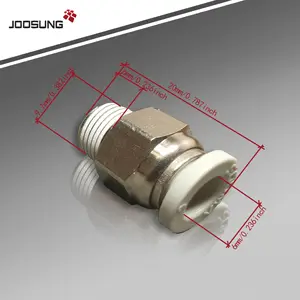 6mm Pneumatic Connect Push-in 1/8"Male Straight Air Fitting PC6-01