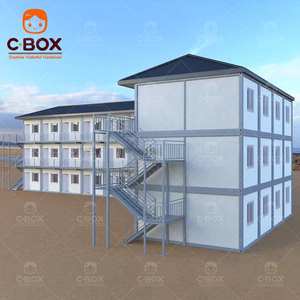 Cbox Vente en gros de bâtiments de bureaux préfabriqués mobiles à 3 étages, chantier de construction, dortoir pour ouvriers, maison modulaire détachable en conteneur - Product Image 1