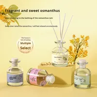 Nouveau diffuseur d'ambiance artisanal Zuohe sans alcool en verre, bouteille ventrue, parfum longue durée sans flamme, qualité supérieure