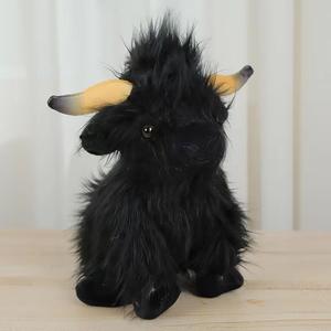 Simulasi Highland mainan mewah sapi boneka hewan mewah grosir Highland boneka sapi hewan - Product Image 3