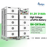 Batterie Lifepo4 Solyx 51,2V 314Ah 200KWH Haute Tension 50KW Batterie au Lithium 51,2V 314Ah Batterie Haute Tension