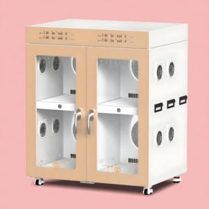 Cabine de séchage pour animaux de compagnie 550L, design moderne et luxueux, en acier inoxydable antibactérien, durable, écologique, tension universelle pour le toilettage des animaux - Product Image 1