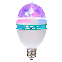 Ampoule LED rotative COYOLED B22/E27 SMD, lumière de scène automatique avec changement de couleur RVB