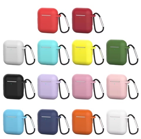 Custom Designers Logo Silicone Earphone Case Shockproof Silicon+Pc Cases for Earphone 1 2 3 Pro Cover Support Wireless Charge