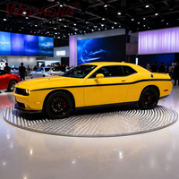 Plataforma Giratoria para Exhibición de Automóviles, con Tracción por Fricción, Sin Orificios, Ultrasilenciosa